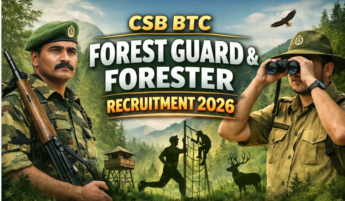 CSB BTC Forest Guard & Forester Recruitment 2026