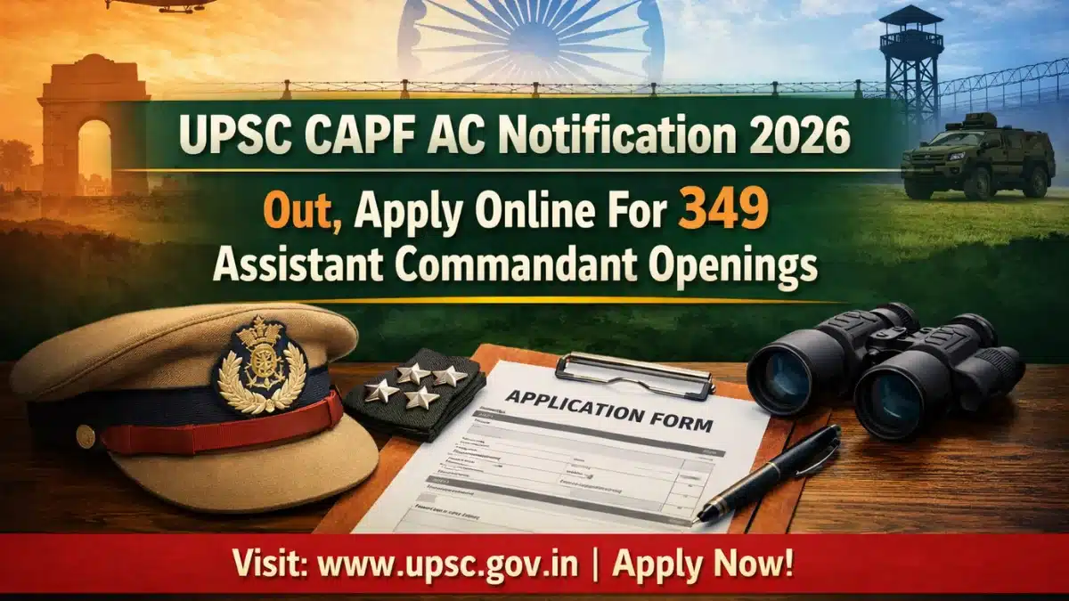 UPSC CAPF Notification 2026