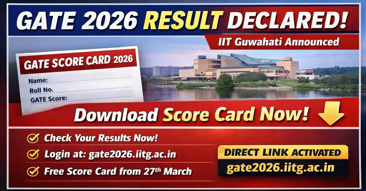 GATE Score Card 2026 Out