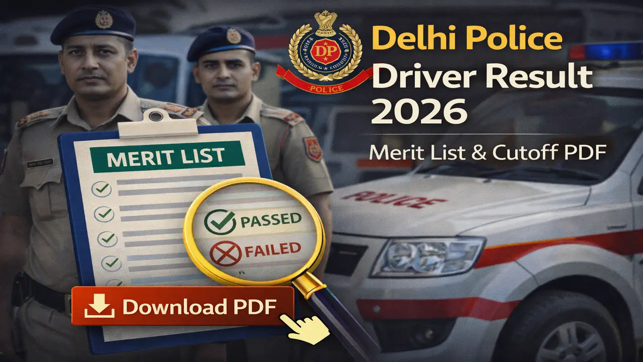 Delhi Police Driver Result 2026 Out