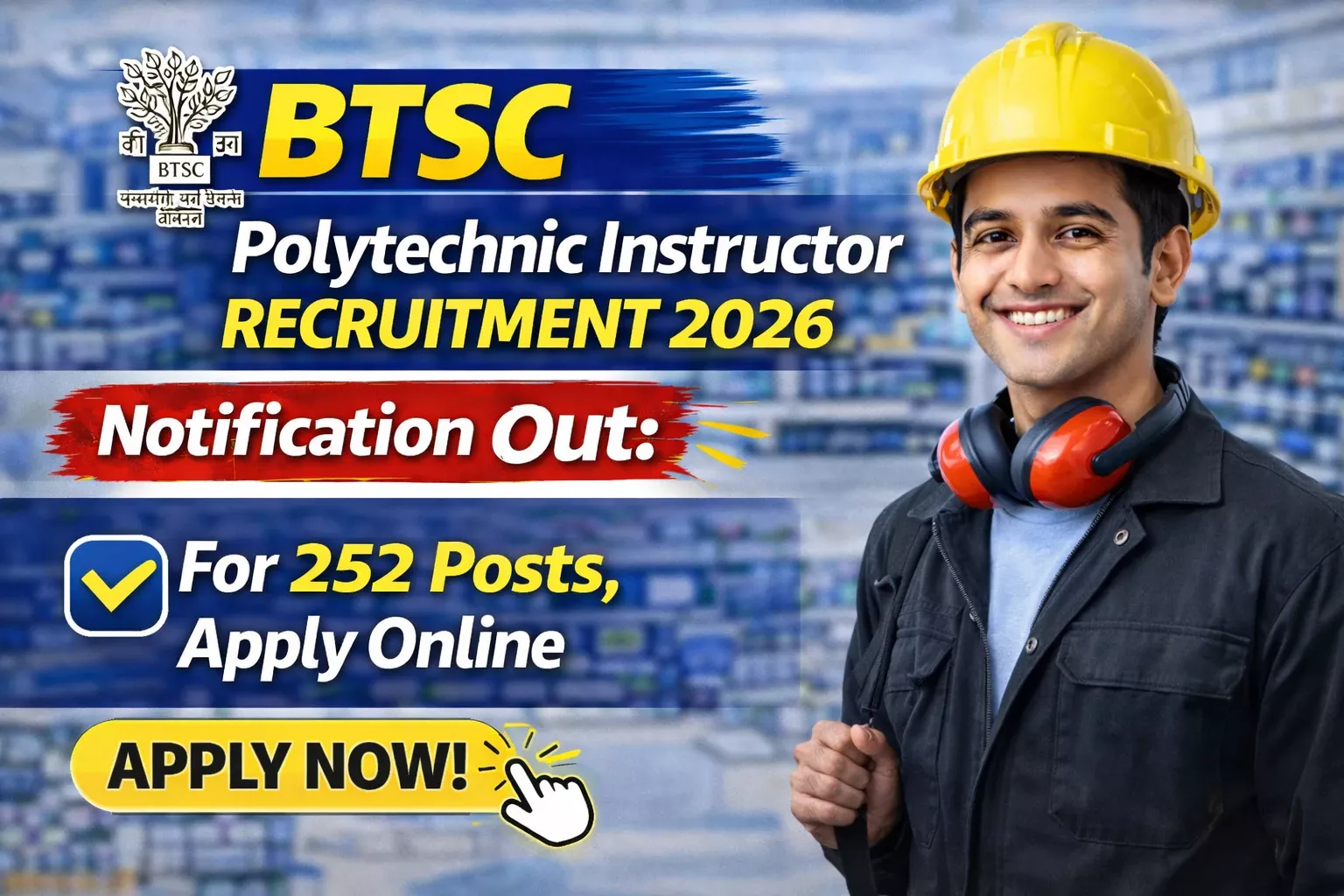 BTSC Polytechnic Instructor Recruitment 2026